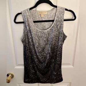 Michael Kors Sequin Illusion Tank Top